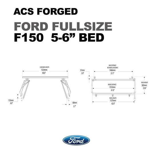 Leitner Active Cargo System ACS Forged Bed Rack - Ford
