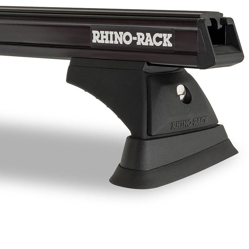 Load image into Gallery viewer, Rhino Rack Heavy Duty RCH Black 3 Bar Roof Rack - 200 Series Land Cruiser
