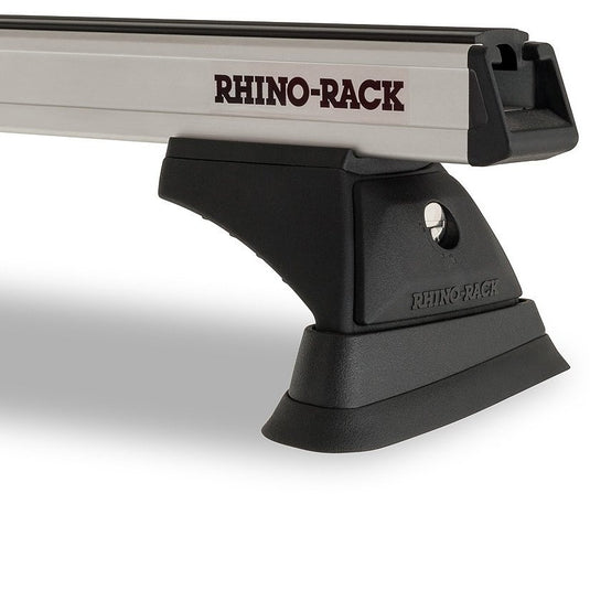 Rhino Rack Heavy Duty RCH Silver 3 Bar Roof Rack - 100 Series Land Cruiser