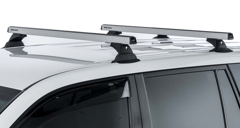 Load image into Gallery viewer, Rhino Rack Heavy Duty RCH Silver 3 Bar Roof Rack - 100 Series Land Cruiser
