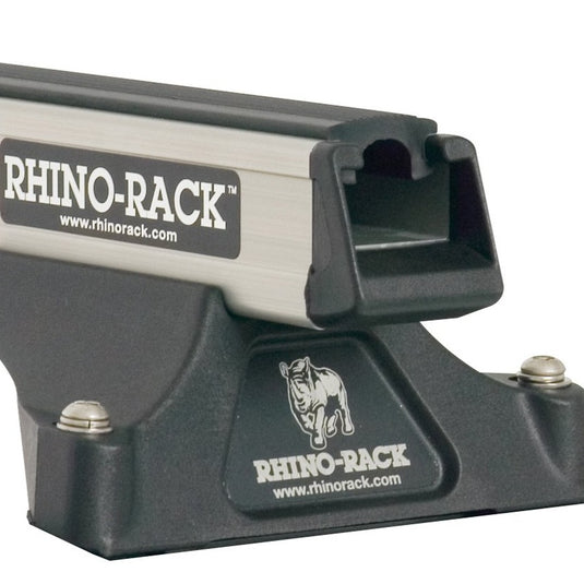 Rhino Rack Heavy Duty RLTP Silver 2 Bar Roof Rack