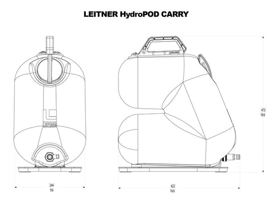 Leitner HydroPOD CARRY Portable Shower Kit