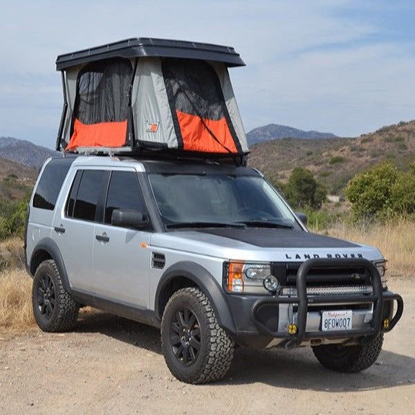 Load image into Gallery viewer, Badass Tents 2005-2016 Land Rover LR3/LR4/ Discovery 3/Discovery 4 CONVOY® Rooftop Tent w/ Low Mount Crossbars
