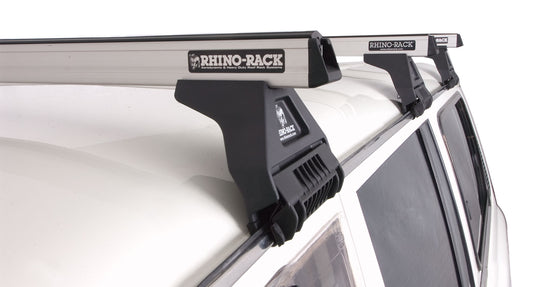Rhino Rack Heavy Duty RL110 Silver 3 Bar Roof Rack - 80 Series Land Cruiser