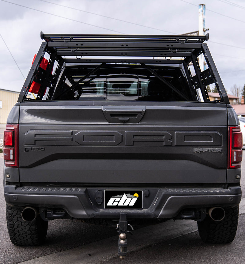 Load image into Gallery viewer, CBI Off Road Ford Raptor Cab Height Bed Rack (5&#39;6&quot; bed length) - 2010-2021
