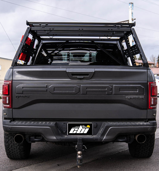 CBI Off Road Ford Raptor Cab Height Bed Rack (5'6inch bed length) - 2010-2021