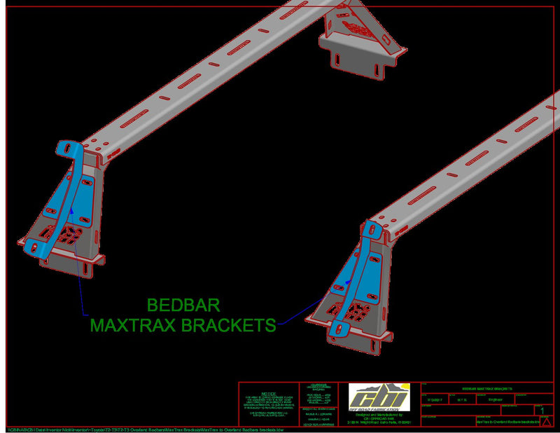 Load image into Gallery viewer, CBI Off Road Overland Bed Bar Maxtrax Mount

