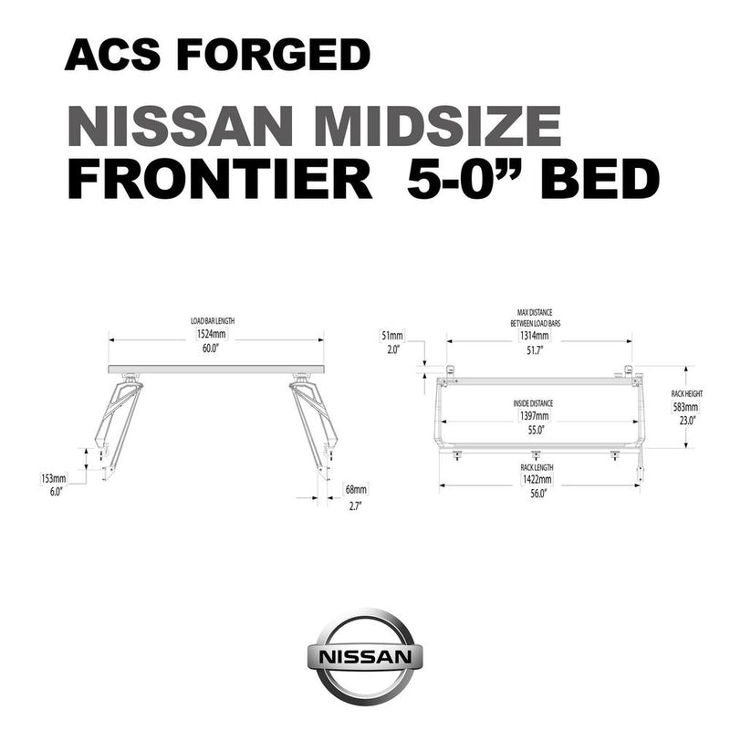 Load image into Gallery viewer, Leitner Active Cargo System ACS Forged Bed Rack - Nissan Frontier / Titan
