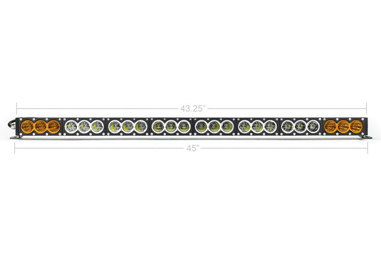 Cali Raised LED - 43" Amber/White Dual Function LED Light Bar