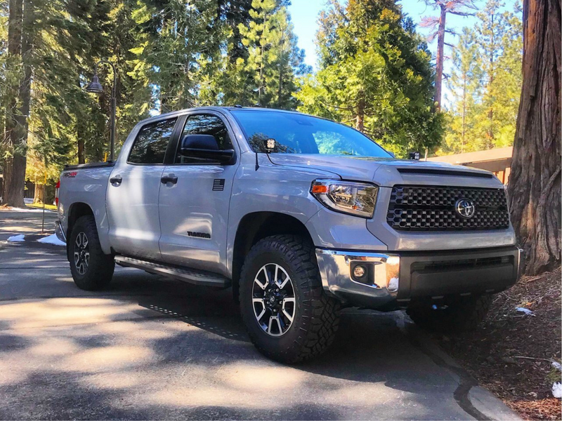 Load image into Gallery viewer, Cali Raised LED 2014-2021 Toyota Tundra Low Profile Ditch Light Brackets Kit

