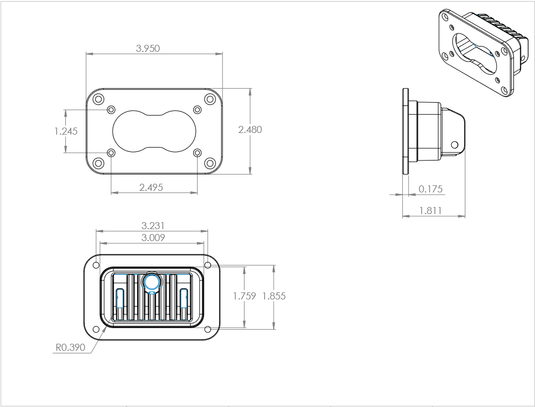 Baja Designs S2 Pro LED Light Flush Reverse Kit (Pair)