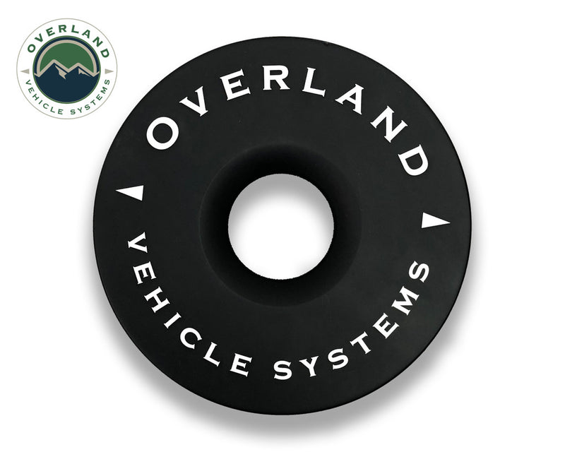 Load image into Gallery viewer, Overland Vehicle Systems Recovery Ring 6.25&quot; 45,000 lb. Black With Storage Bag Universal
