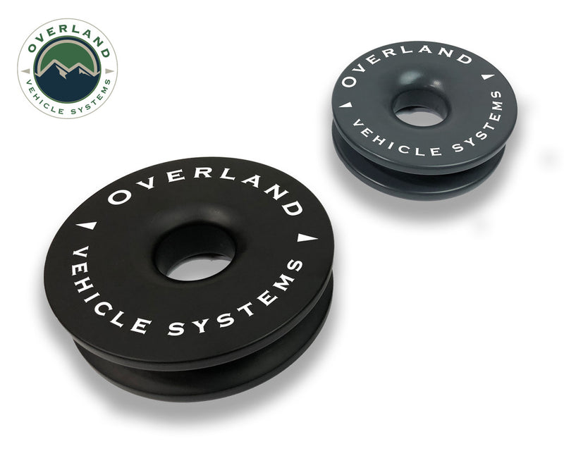 Load image into Gallery viewer, Overland Vehicle Systems Recovery Ring 6.25&quot; 45,000 lb. Black With Storage Bag Universal
