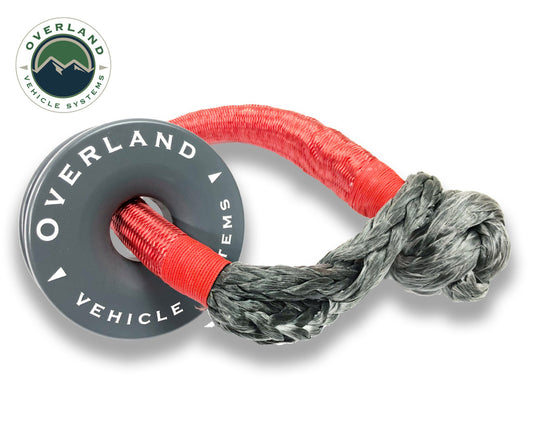 Overland Vehicle Systems Combo Pack Soft Shackle 7/16inch 41,000 lb. and Recovery Ring 4.0inch 41,000 lb.