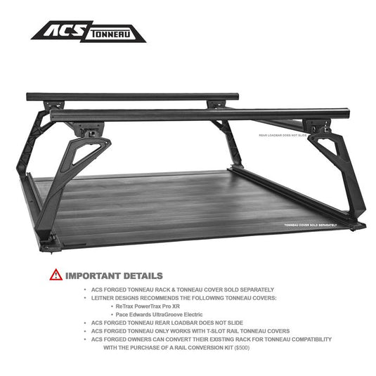 Leitner ACS Forged Tonneau Rails Only- Chevrolet