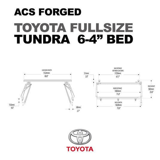 Leitner Active Cargo System ACS Forged Bed Rack - Toyota Tundra