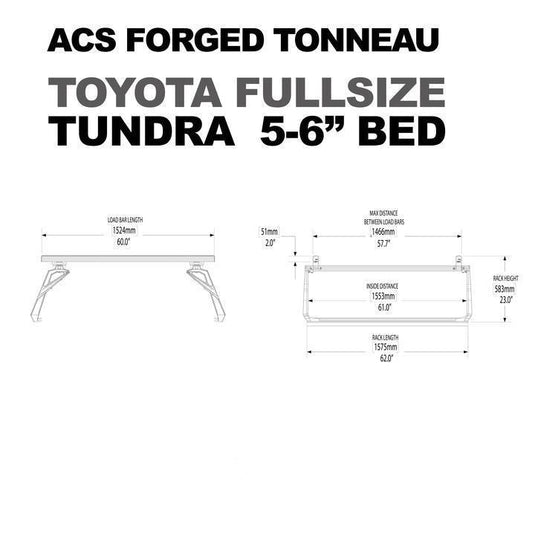 Leitner ACS Forged Tonneau Rails Only- Toyota Tundra