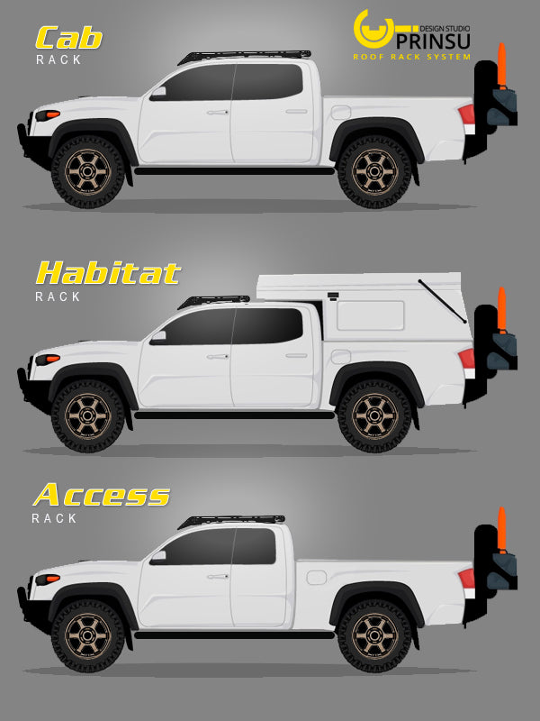 Load image into Gallery viewer, Prinsu Toyota Tacoma Double Cab Rack | 1995-2004
