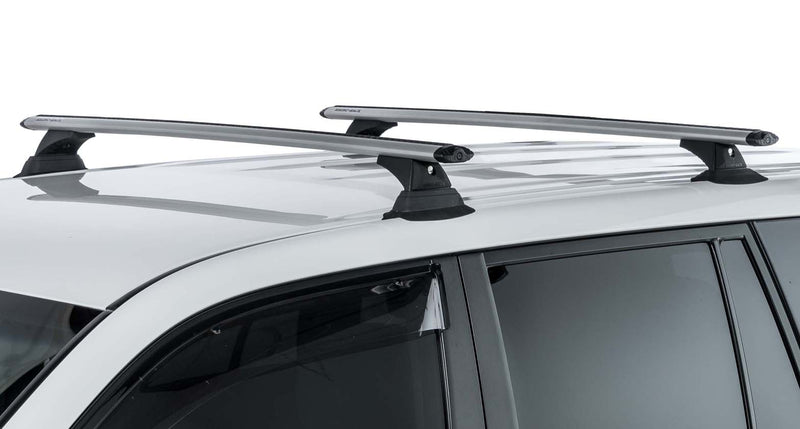 Load image into Gallery viewer, Rhino Rack Heavy Duty RLT600 Ditch Mount Black 2 Bar Roof Rack- Toyota Tacoma
