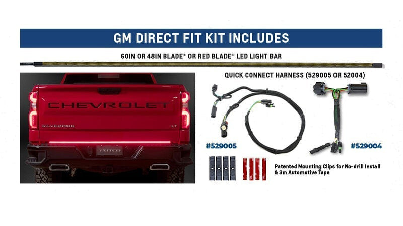 Load image into Gallery viewer, Putco 60&quot; Red Blade Direct Fit Kit w/ Factory LED Taillamps- Ford
