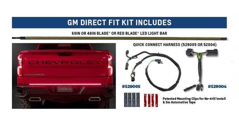 Load image into Gallery viewer, Putco 60&quot; Red Blade Direct Fit Kit w/ Factory Halogen Taillamps- Ford
