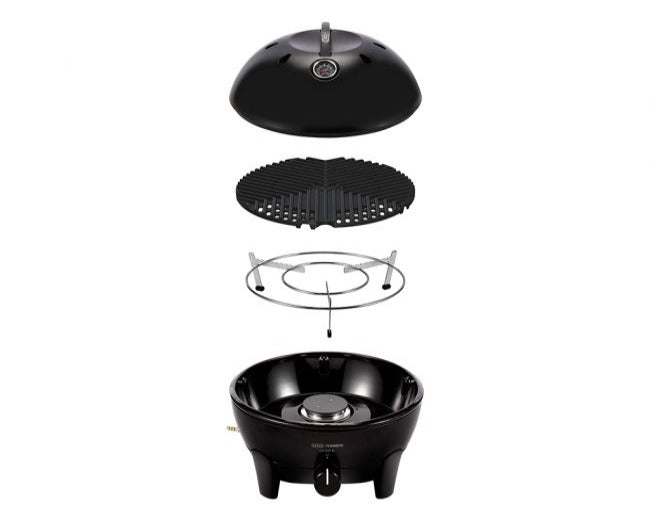 Load image into Gallery viewer, Front Runner Citi Chef 40 / Black / Portable 4 Piece / Gas Barbeque / Camp Cooker - BY CADAC
