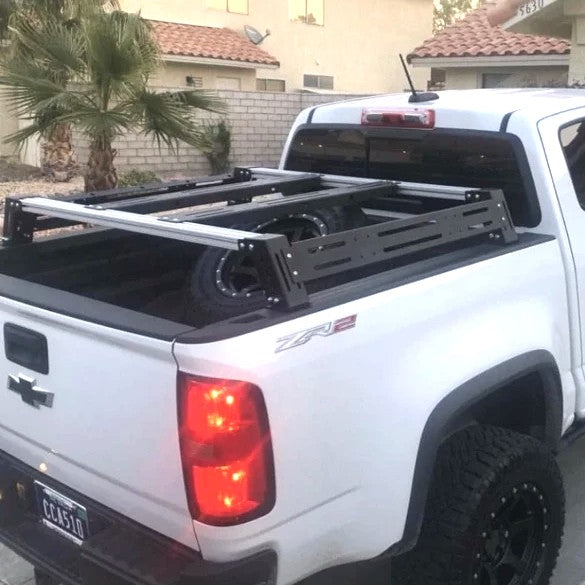 Load image into Gallery viewer, Cali Raised LED Chevy Colorado Overland Bed Rack
