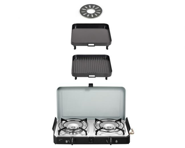 Front Runner 2 Cook 3 Pro Deluxe / Portable 3 Piece / Gas Barbeque / Camp Cooker - BY CADAC