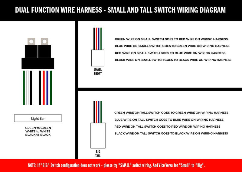 Load image into Gallery viewer, Cali Raised LED Wiring Harness For Dual Function Light Bar
