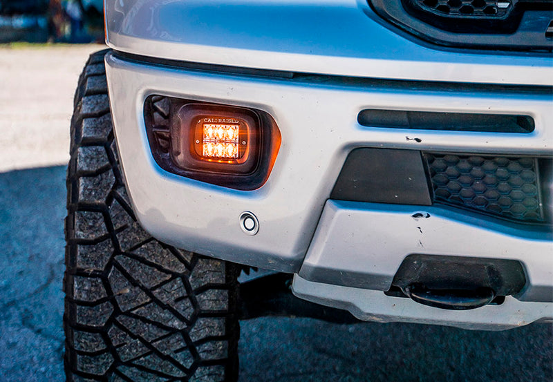 Load image into Gallery viewer, Cali Raised LED 2019-2022 Ford Ranger LED Fog Light Pod Replacements Brackets Kit
