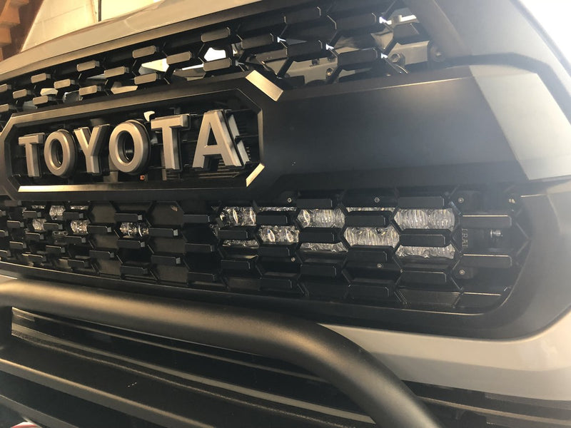 Load image into Gallery viewer, Cali Raised LED 2016-2021 Toyota Tacoma 32&quot; Upper Grille Led Light Bar Brackets Kit

