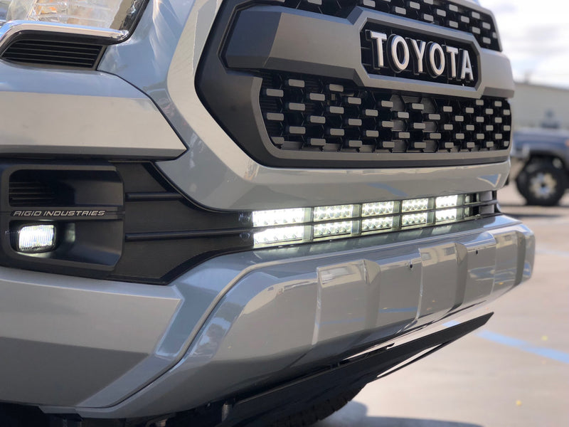 Load image into Gallery viewer, Cali Raised LED 2016-2020 Toyota Tacoma 32&quot; Lower Bumper Hidden LED Light Bar Combo
