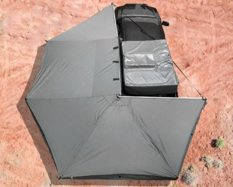Load image into Gallery viewer, Overland Vehicle Systems Nomadic Awning 270 Driver Side Dark Gray Cover With Black Cover Universal
