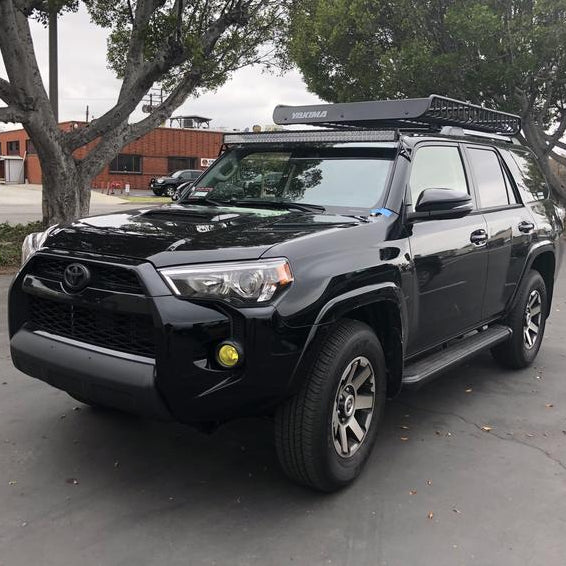 Load image into Gallery viewer, Cali Raised LED 2003-2022 Toyota 4Runner 52&quot; Curved LED Light Bar Roof Brackets Kit
