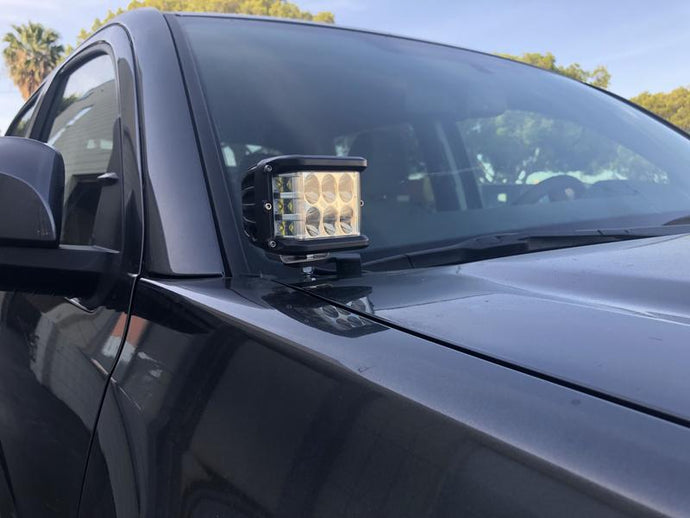 Cali Raised LED 2016-2022 Toyota Tacoma Low Profile Ditch Light Mounting Brackets