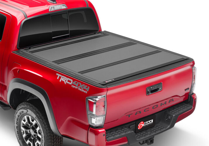 Load image into Gallery viewer, BAKFlip MX4 Truck Bed Cover 2016-2021 Tacoma w/ Deck Rail System
