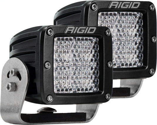 Rigid D-Series PRO Heavy Duty Flood Diffused Lights-Pair