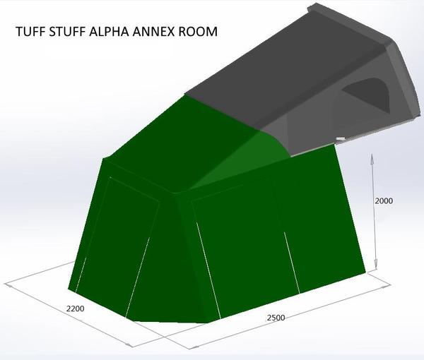 Load image into Gallery viewer, Tuff Stuff Alpha Roof Top Tent Annex Room

