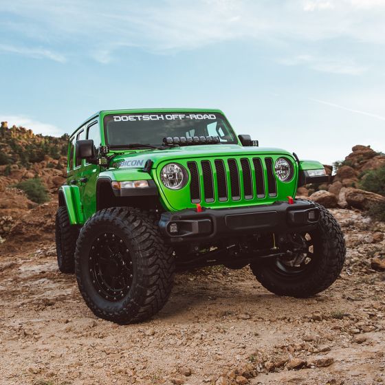 Rigid 2018 Jeep Wrangler JK Cowl Mount Tall Standoff Kit